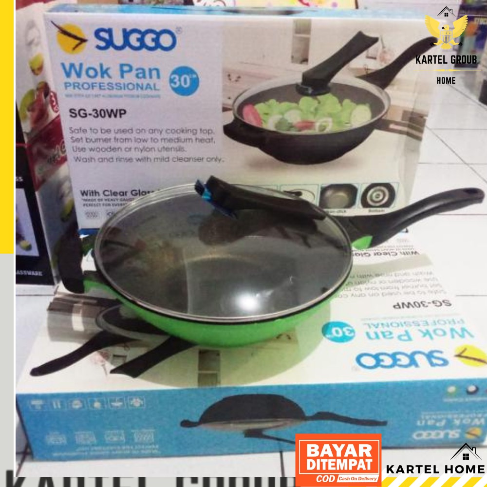 HOME Wok Pan Suggo 30 cm Serbaguna