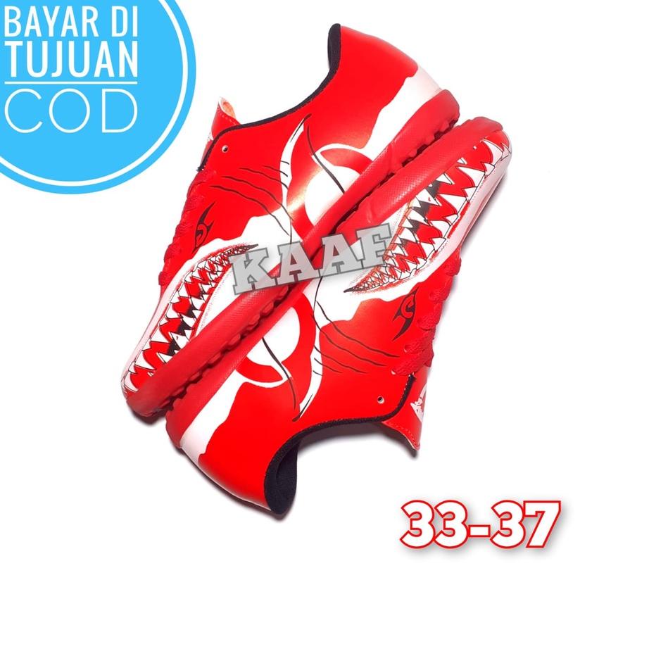 Sepatu Futsal Anak Ortuseight Catalyst Requin FG Red White I Grey White l Blue White l Sepatu Bola K