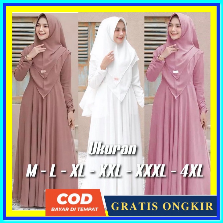 Baju Gamis Terbaru 2022 Bsju Gamis Termurah Bju Gmis Dres Korea Long Dress Korea Pakaian Muslim Rema