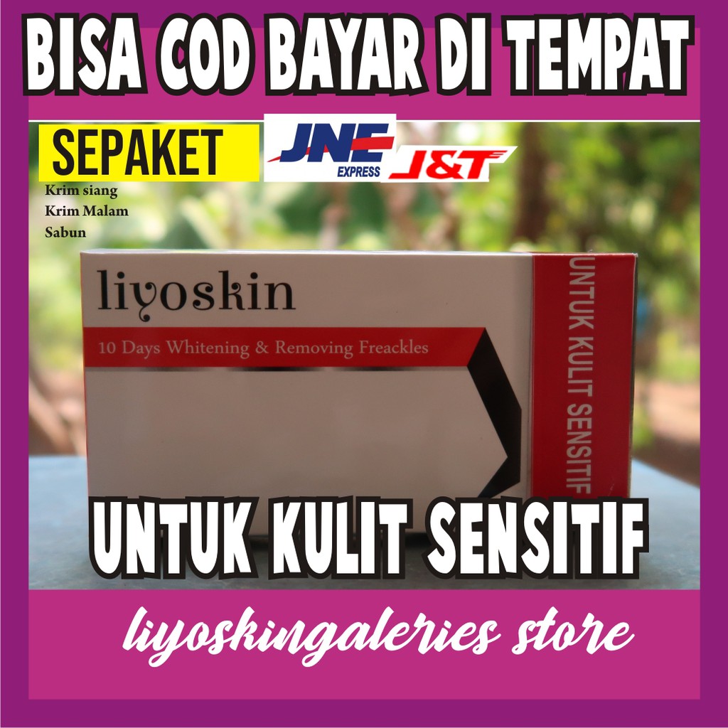 Liyoskin Sensitif Cream Wajah Kulit Sensitif aman bpom cream malam sensitive pencerah dan flek hitam