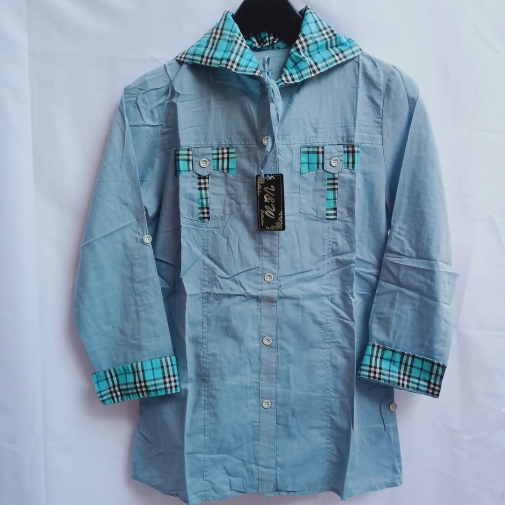 20979 BAJU ATASAN WANITA KEMEJA HODIE LENGAN PANJANG PAKAIAN ABG MURAH MODIS KEKINIAN TRENDY TERBARU