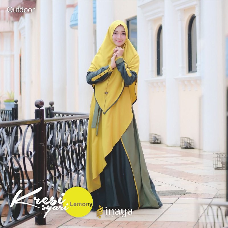 GAMIS SYARI INAYA KRESI // GAMIS SET HIJAB INAYA
