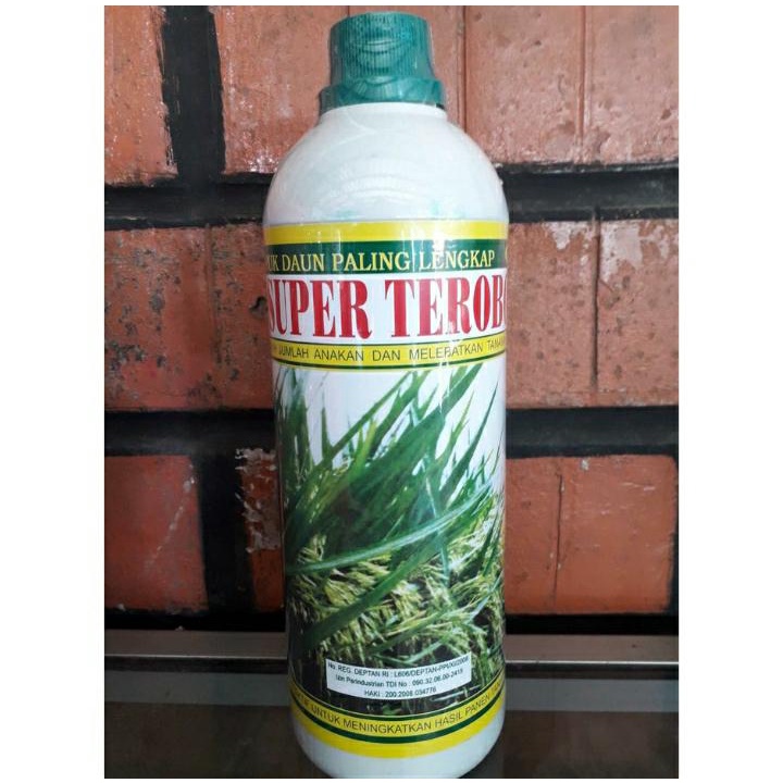 Pupuk Cair Super Terobos kemasan 1L + plus zpt - Untuk tanaman padi