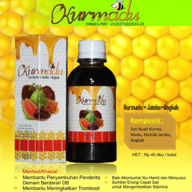 

KURMADU sari kurma + madu, variant ekstrak Angkak