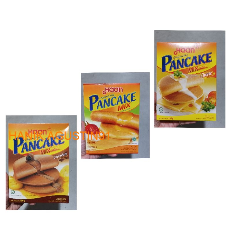 

Haan Pancake Mix Vanilla 180gr / Pancake Mix Cheese 150gr