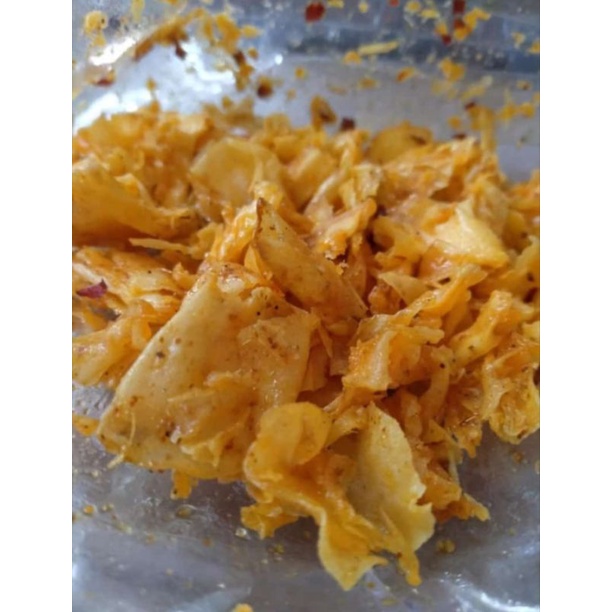 

keripik singkong pedas gurih