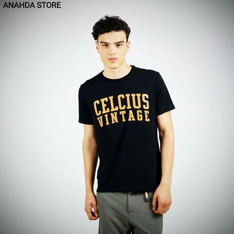 CELCIUS Kaos Hitam Terbaru A000022C CELCIUS VINTAGE Ready