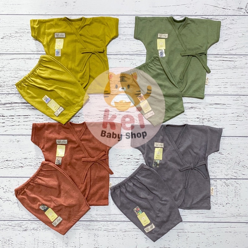 Kimono Bayi Newborn Earth Nary Nature Set 0 6 Bulan - Baju Bayi Newborn Set SNI