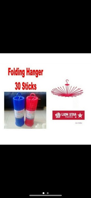 Hsw-folding ( Lion Star Jumbo 30 Stick ) Gantungan Baju Serbaguna Putar