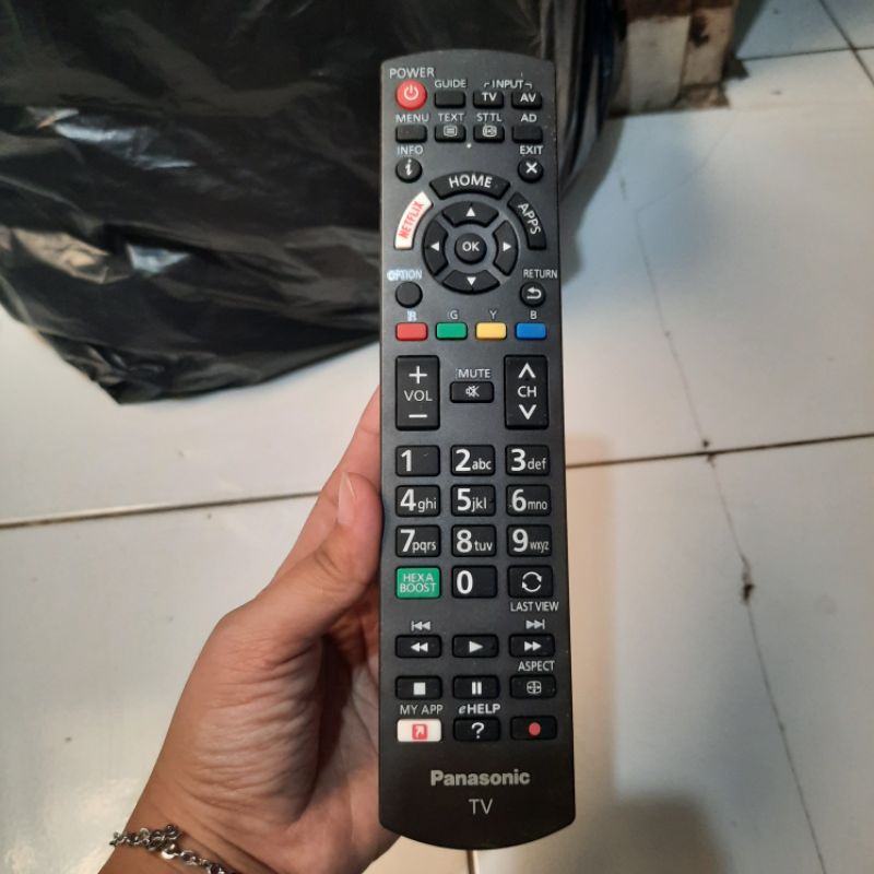 REMOTE REMOT SMART TV LED PANASONIK HEXABOOST N2QAYB001213 ORIGINAL ASLI