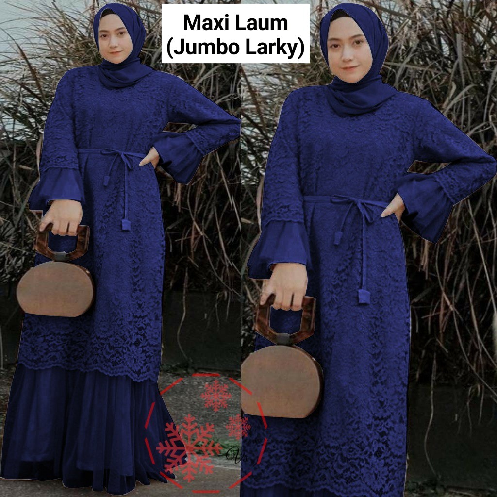 MAXI LARKY LAUM JUMBO vV / MAXI DRESS LARKY BIG SIZE