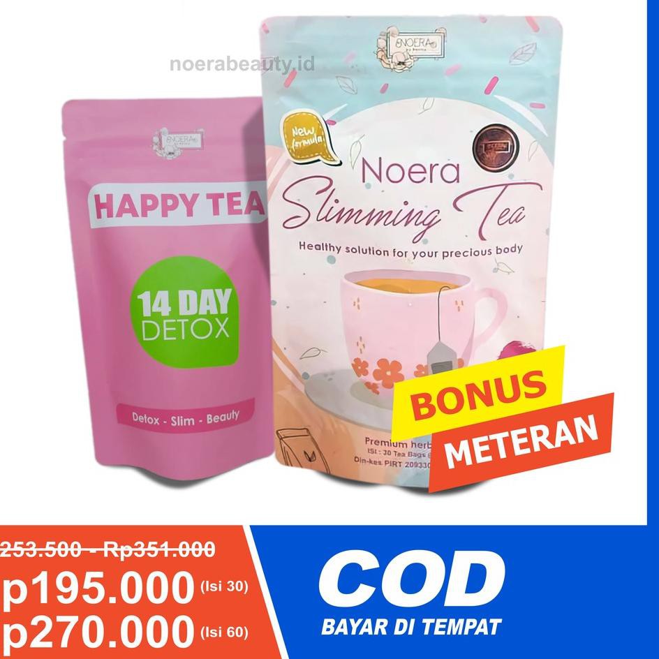 Trendy' Noera PAKET SLIMMING TEA  Noera Detox Tea & Noera Slimming Tea Bpom Teh Noera Sliming Noera