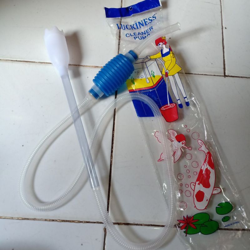 CLEANER PUMP SIFON KOTORAN AQUARIUM PENYEDOT AIR