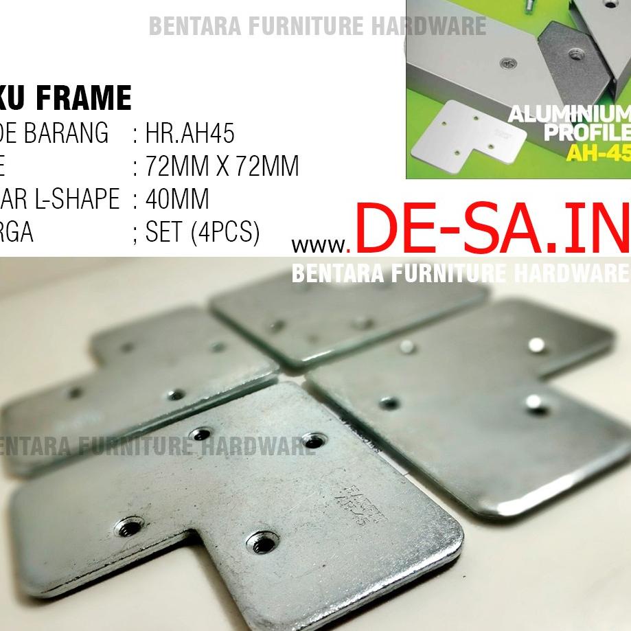 ❖IMPORT❖/4 X Harfit AH-45 Siku (Untuk Frame Alumunium)4 X Harfit AH-45 Siku (Untuk Frame Alumunium)/