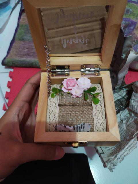 Kotak Cincin Kayu . Kotak Mahar . Ring Bearer . Kotak Cincin Terrarium . Mahar . Seserahan