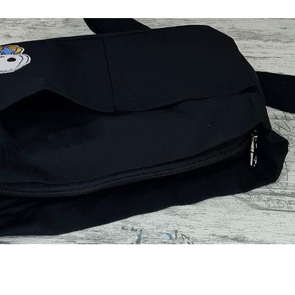 Pouch Organiser Bahan Blacu Canvas dan Hitam Twill ..