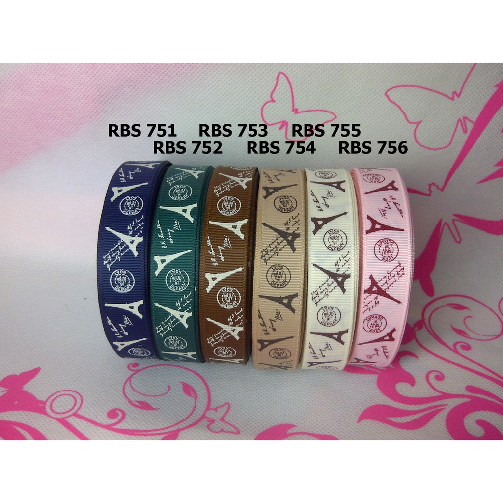 

[10 YARD] PITA GROSGRAIN MOTIF PARIS SALE RBS 751,752,753,754,755,756