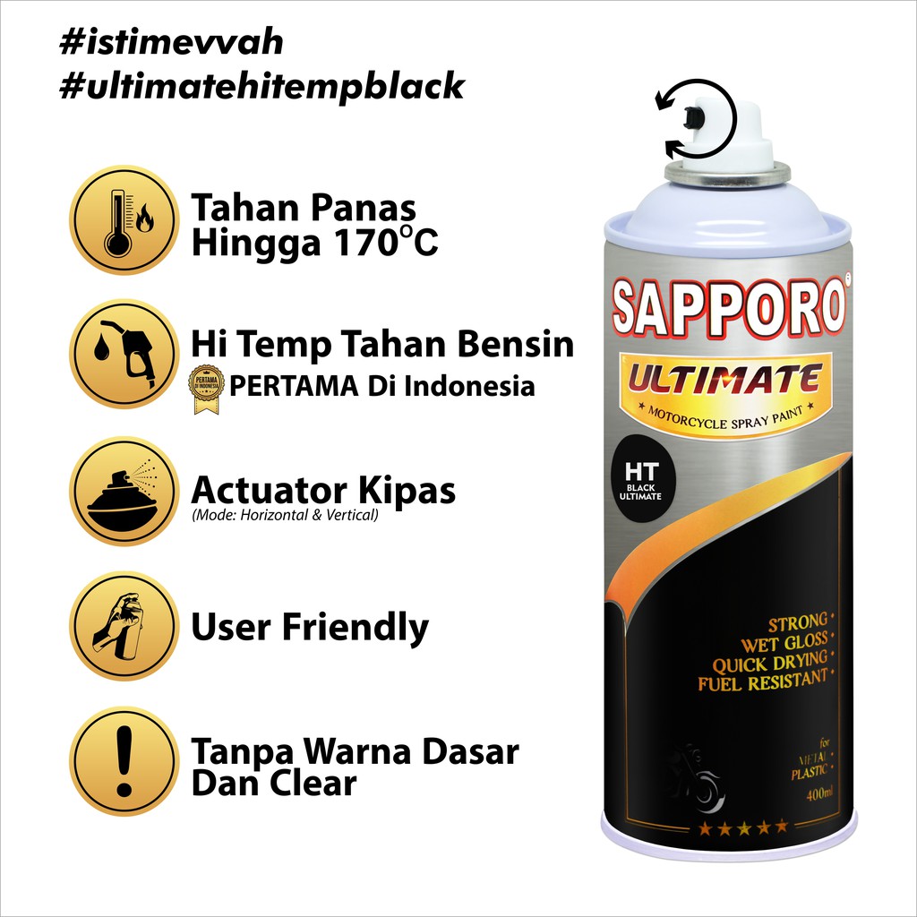 SAPPORO ULTIMATE Hi Temp Black Ultimate HTBU 400 ml