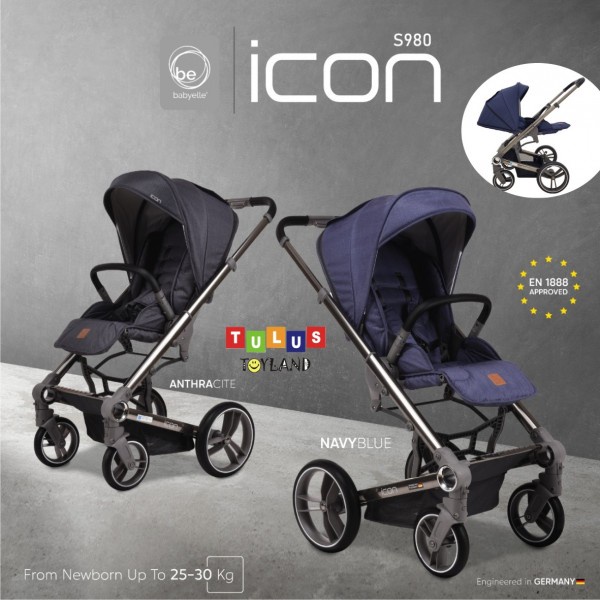 Stroller Babyelle Icon S 980 RS Baby Elle S980 Reversible Pram Kereta Dorong Bayi Hadap Ibu