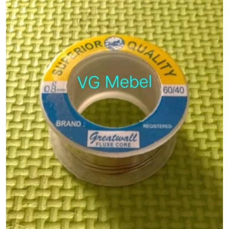 Timah solder 10 meter Merk GREATWALL - Timah gulung 10 meter