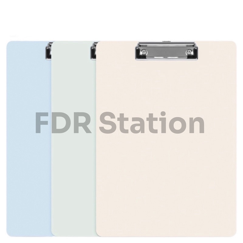 

Papan Ujian Polos Clipboard Simple Warna Pastel A4