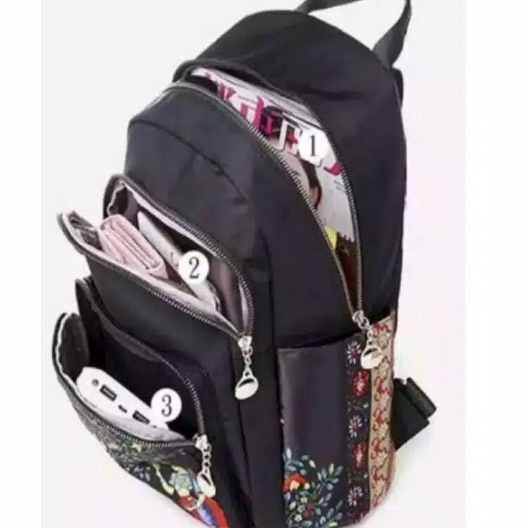 "GST. 9696" TAS WANITA MOTIF RANSEL CHIBAO 3078-2