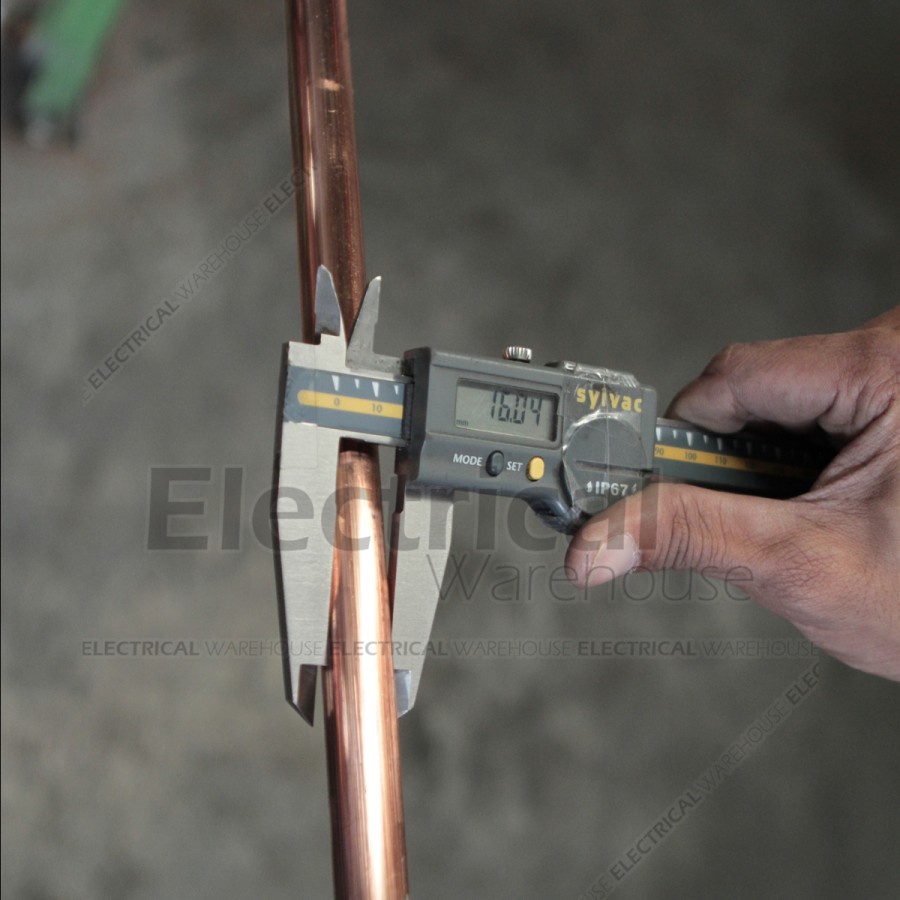 COPPER ROD 5/8 inch Full 16mm 2 meter ( GROUND, GROUNDING TEMBAGA 2m)