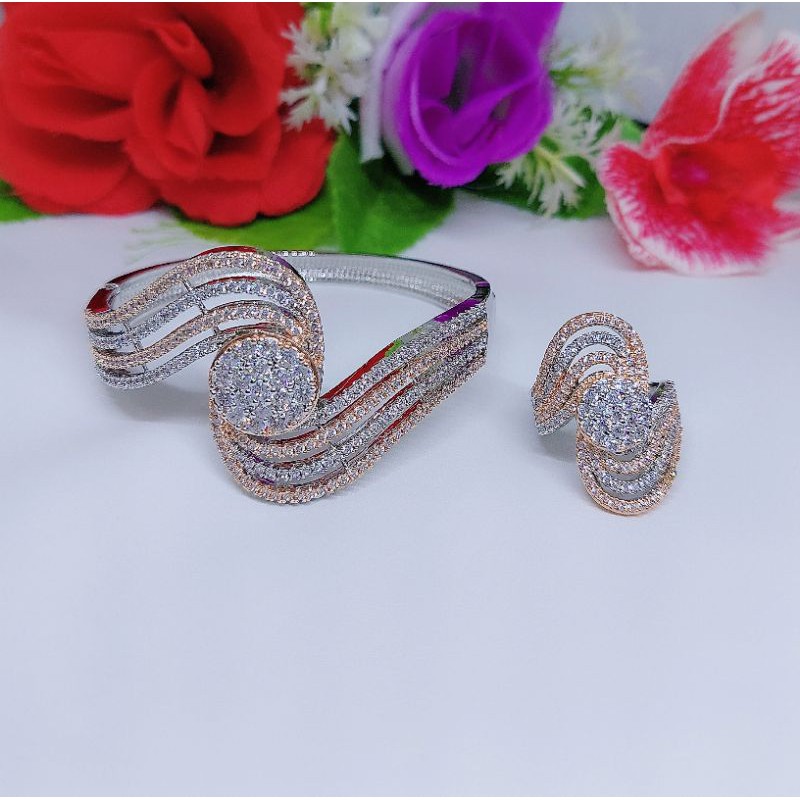 Gelang&amp;Cincin set Kombinasi Perhiasan fashion