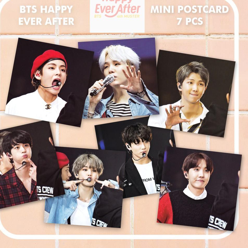 

(Ready Stok) ⇁ BTS happy ever after mini postcard ↼ (Ready Stok)