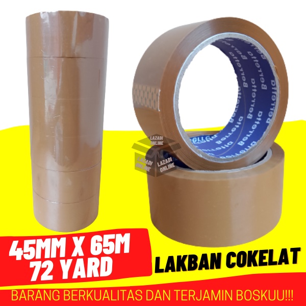 

LAKBAN COKLAT 45mm x 65m 72 YARD LAKBAN BENING LAKBAN PACKING MURAH BERKUALITAS LAKBAN COKLAT LAKBAN MURAH TEBAL REKAT KUAT