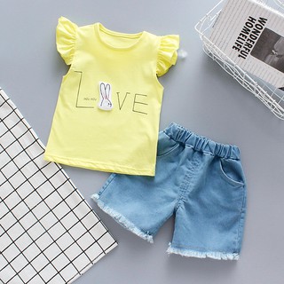  heybaby LUFF RABBIT EBV setelan  baju  anak  bayi  perempuan  