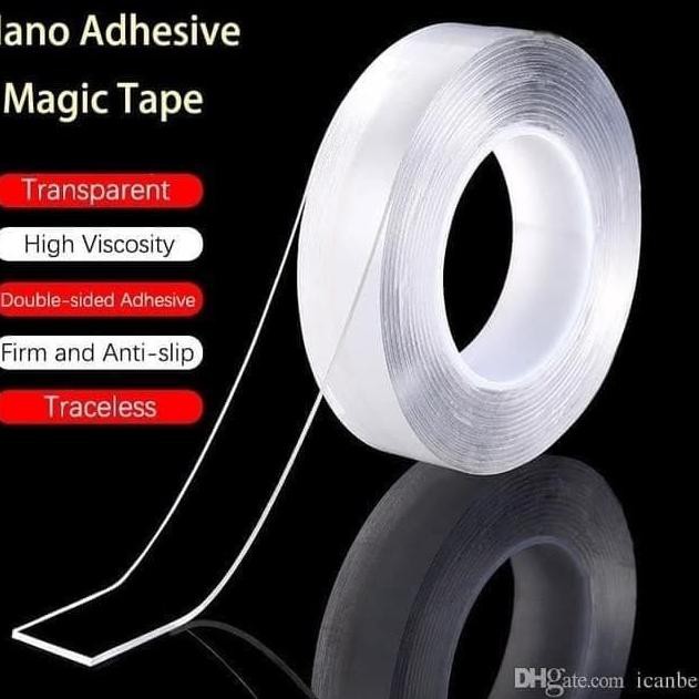 

❁ Nano Tape Magic Tape Double Tape Grip Tape Isolasi 2 Sisi Kuat Dicuci - 1mm X 30mm X 3M ✤