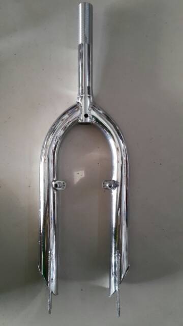 Fork / Garpu sepeda BMX 20 chrome stainless cp pivot