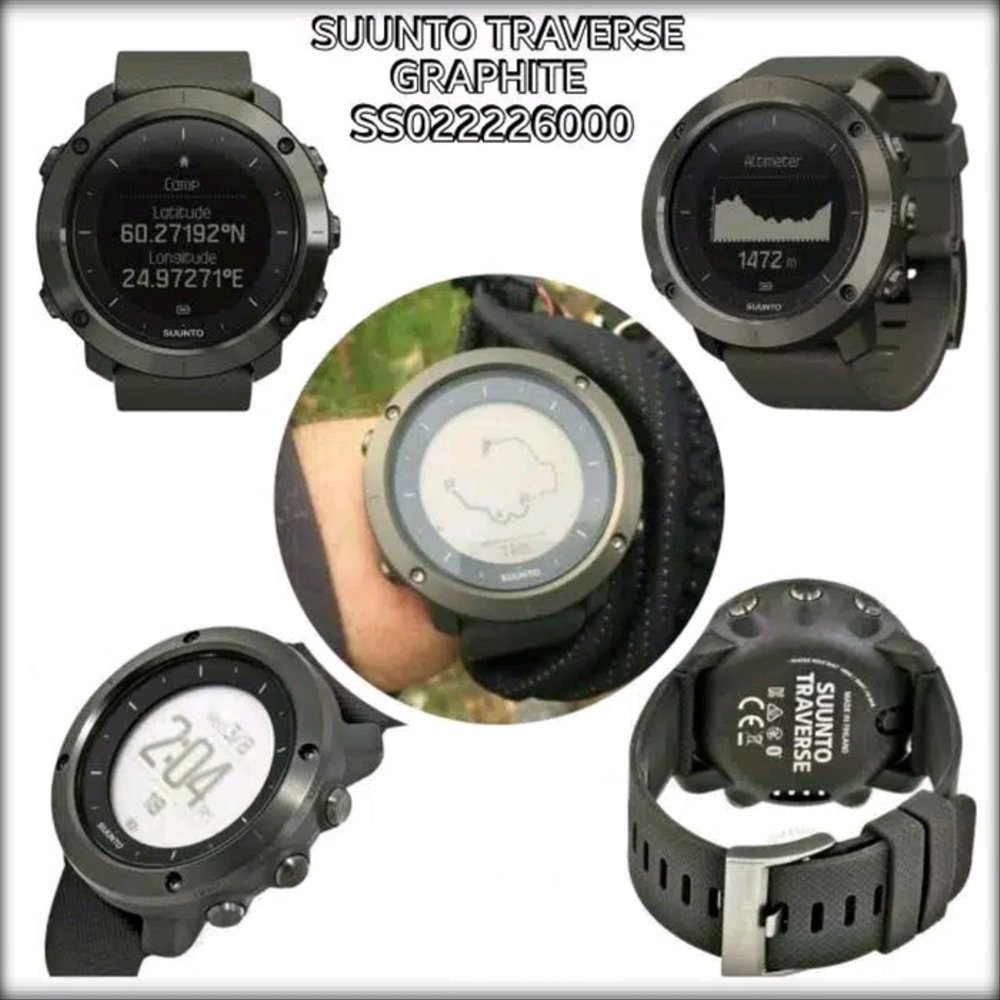 Langsung Order Jam Tangan Sport Pria SUUNTO SS022226000 Traverse Graphite Premium Original terbaik