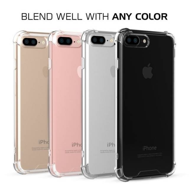 anticrack Untuk for iphone 6 7 se2 7 8 PLUS case casing cover anti crack shock acrylic