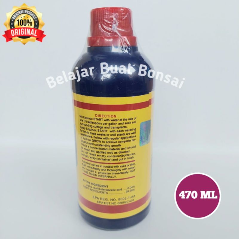 Pupuk Vitamin B1 Tanaman Liquinox Start 470 ML USA Import