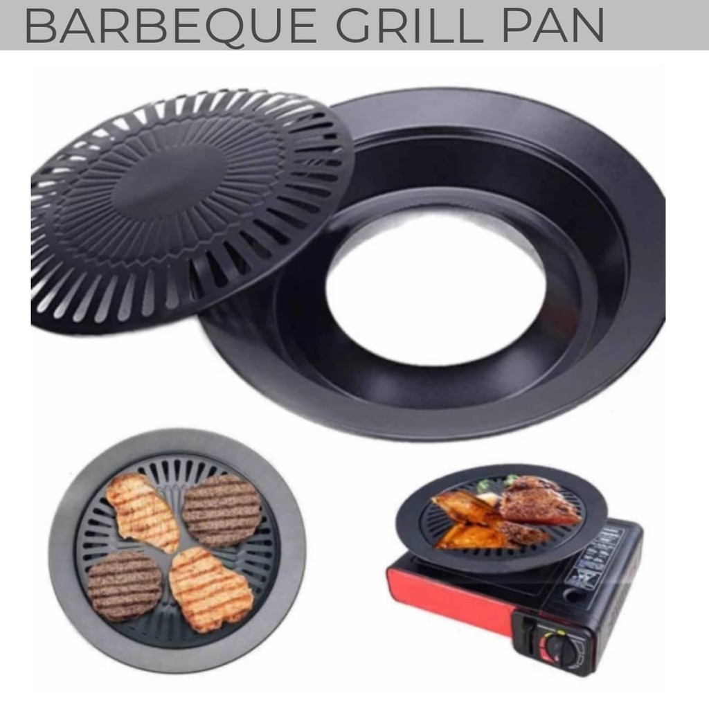 Barbeque Grill Pan / Alat panggangan Portable Korean BARBEQUE 32 CM / Smokeless BARBEQUE GRILL/ Gril