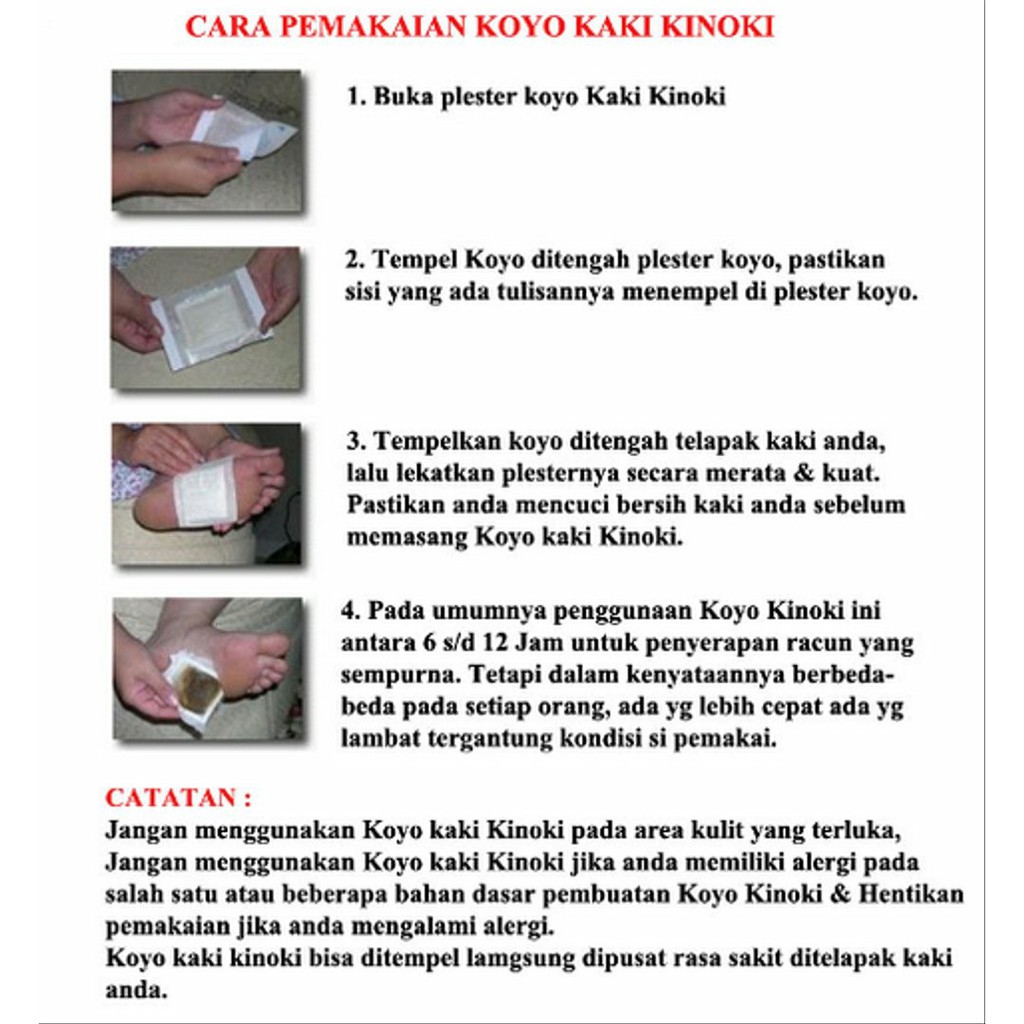 KOYO KAKI KINOKI GOLD DETOX FOOT PATCH PADS KOYO PENYERAP RACUN