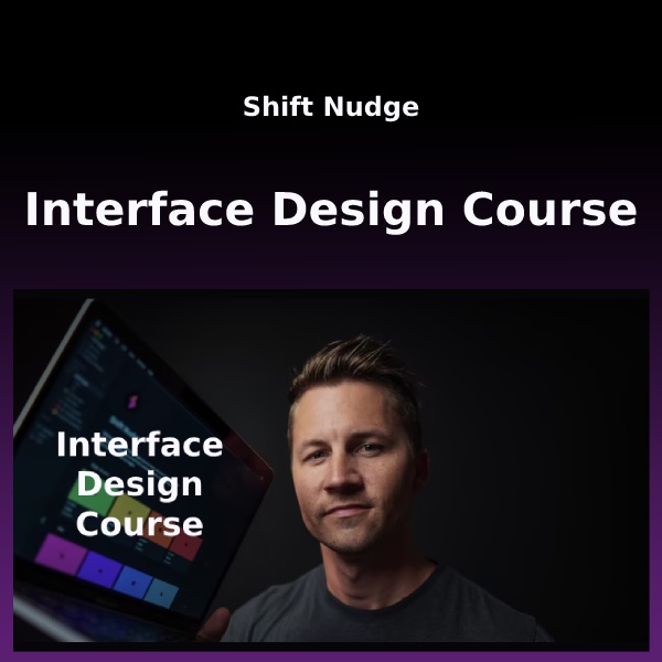 ecourse design ui/ux internasional shift nudge interface design course termurah / kelas online ui de