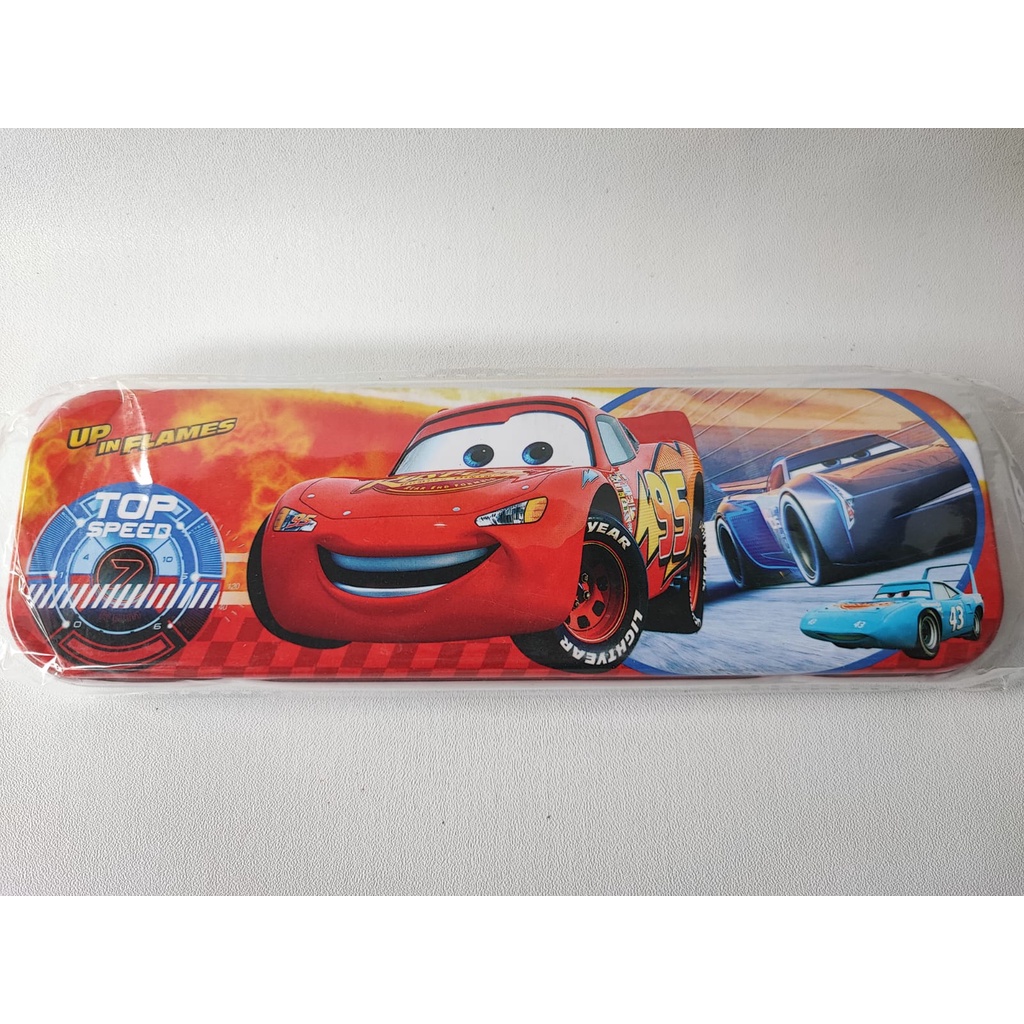 Tempat Pensil Besi Kartun Import / Kotak Pensil Lucu Superhero