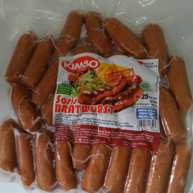 

sosis kimbo bratwurst cocktail 500 gr enak kesukaan anak