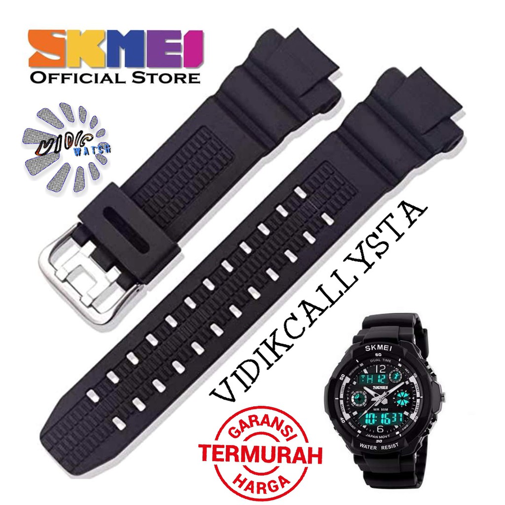 Strap tali jam tangan Skmei 0931 SKMEI 0931 Hitam tali skmei