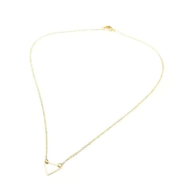 Kalung Rantai Korea Charm Triangle Segitiga Korean Necklace