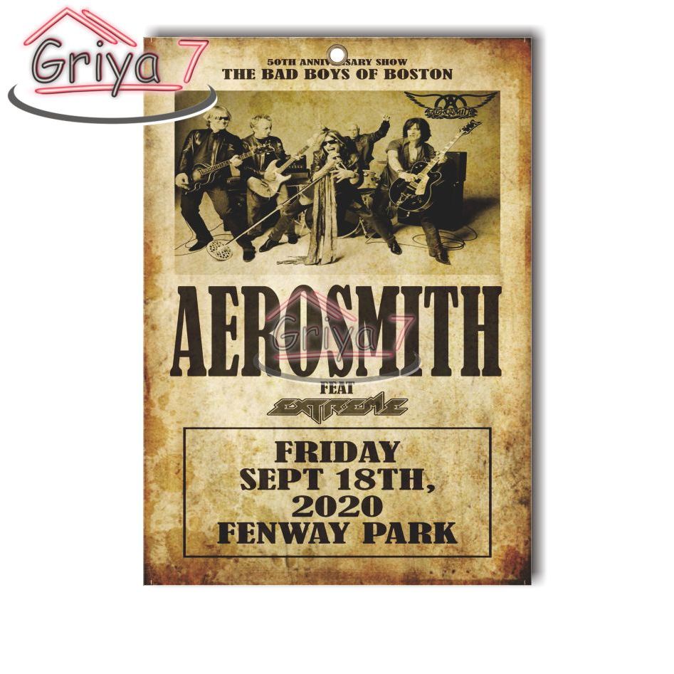 AEROSMITH HIASAN DINDING POSTER BAND ROCK METAL RETRO  KLASIK  CLASSIC DEKORASI DINDING AERO SMITH