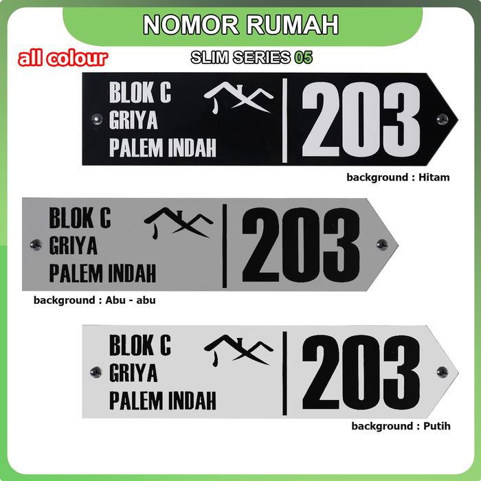 

Langsung Order Nomor Rumah Akrilik Slim Series 05 terbaik