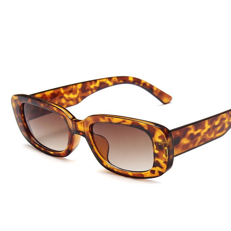 COD Kacamata Hitam Murah pelindung UV INS Korea Kacamata fashion Hitam Retro Gaya Sunglasses Women - ol-Macan Tutul Leopard