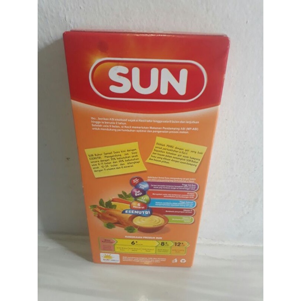 

SUN "bubur sereal susu Rasa Ayam kampung & bayam (6+)120g