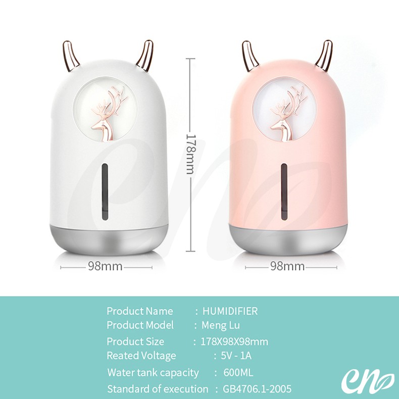 [endear]100% ORI cute Bear Humidifier 600ML Essential Oil Diffuser Aroma Terapi Pengharum Ruangan-5