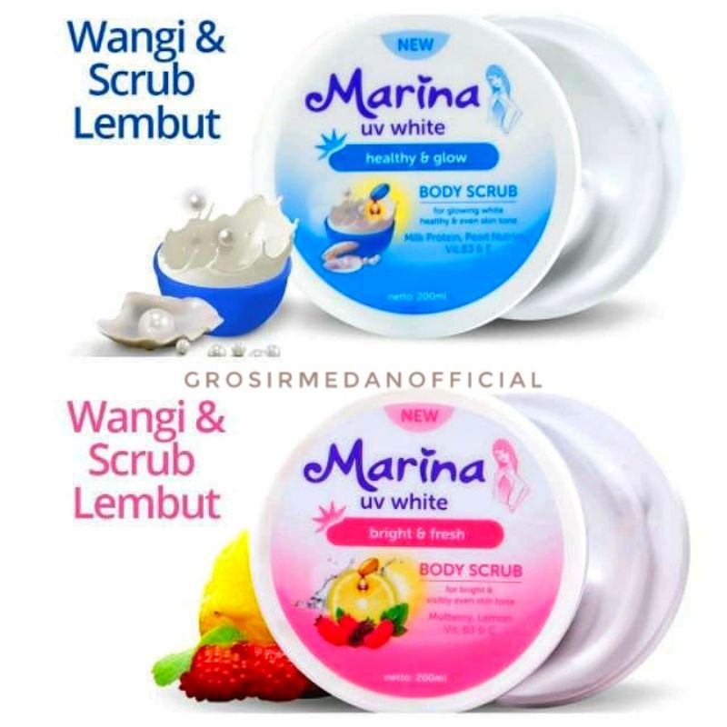 MARINA BODY SCRUB - LULUR HARUM WANGI 200 GRAM