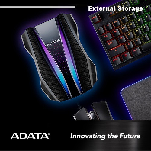 Adata HD770G RGB 1TB - Hardisk Eksternal External Antishock Waterproof